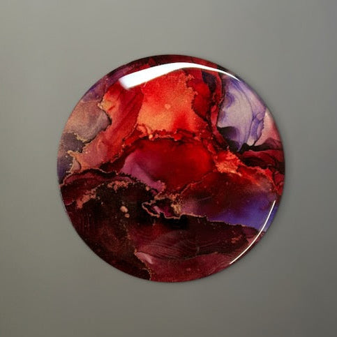 Witchy decor symbolising life and death based on the phoenix symbol and death oracle card. Representing new beginnings when moving from one chapter of your life to the next - by Inkandescent Arts.